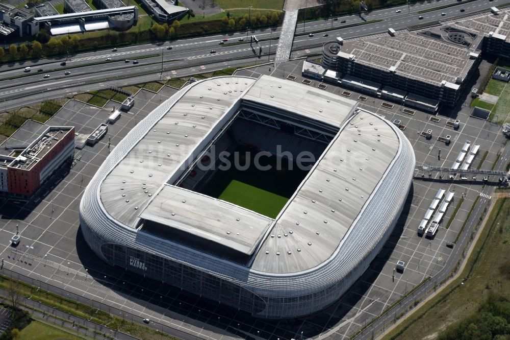 Luftbild Lille - Sportstätten-Gelände der Arena des Stadion in Lille in Nord-Pas-de-Calais Picardie, Frankreich