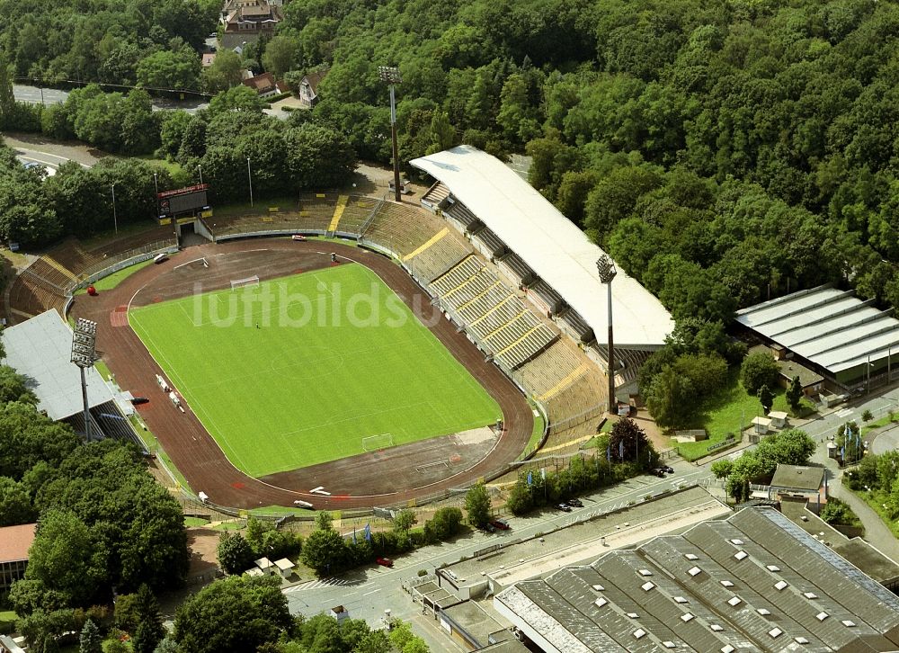 Luftbild Saarbrücken - Sportstätten-Gelände der Arena des Stadion Ludwigsparkstadion in Saarbrücken im Bundesland Saarland, Deutschland