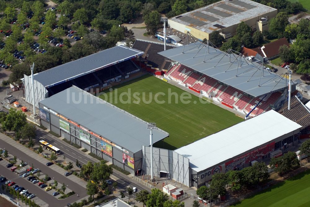 Luftbild Mainz - Sportstätten-Gelände der Arena des Stadion in Mainz im Bundesland Rheinland-Pfalz