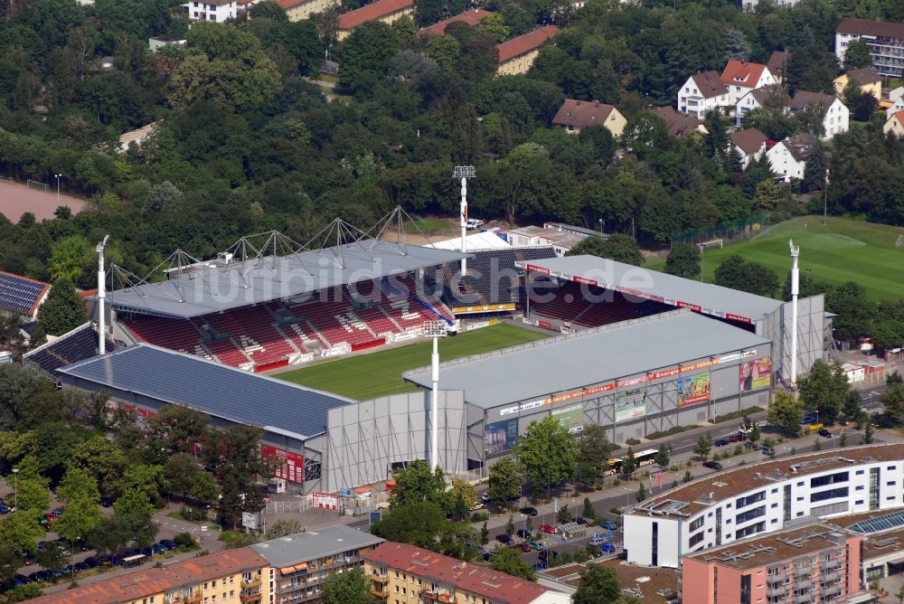 Luftbild Mainz - Sportstätten-Gelände der Arena des Stadion in Mainz im Bundesland Rheinland-Pfalz