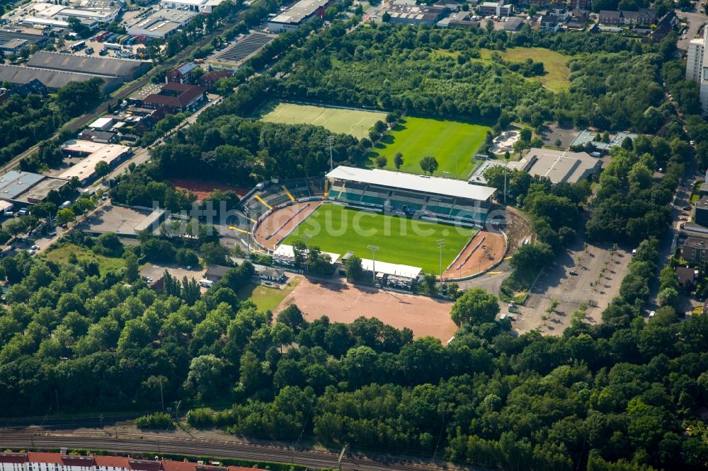 Luftbild Münster - Sportstätten-Gelände der Arena des Stadion in Münster im Bundesland Nordrhein-Westfalen