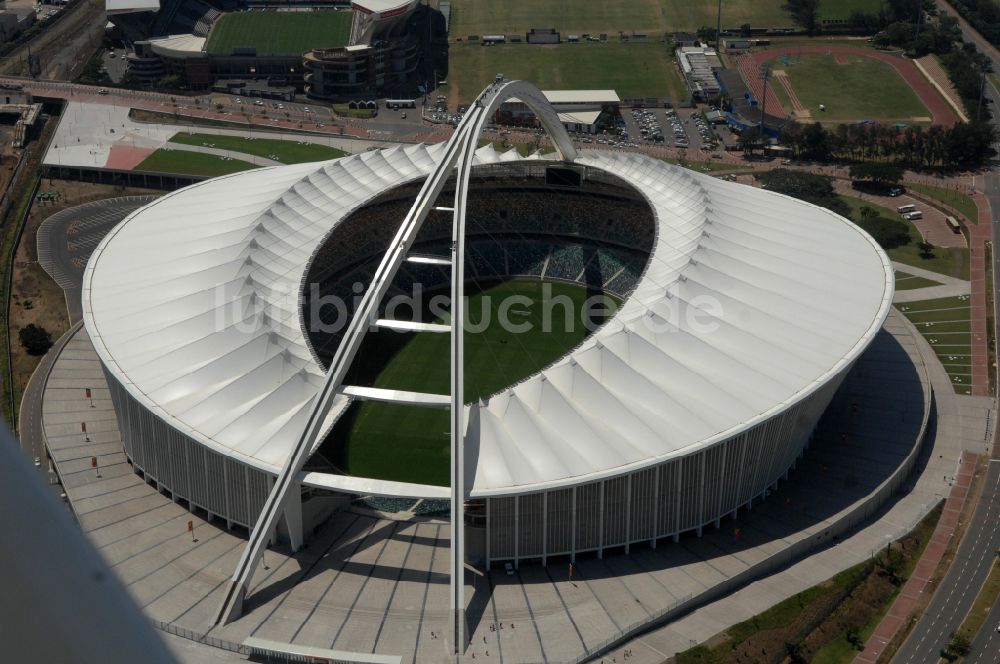 Luftbild Durban - Sportstätten-Gelände der Arena des Stadion Moses-Mabhida-Stadion in Durban in KwaZulu-Natal, Südafrika