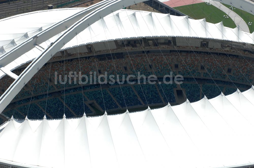 Luftbild Durban - Sportstätten-Gelände der Arena des Stadion Moses-Mabhida-Stadion in Durban in KwaZulu-Natal, Südafrika