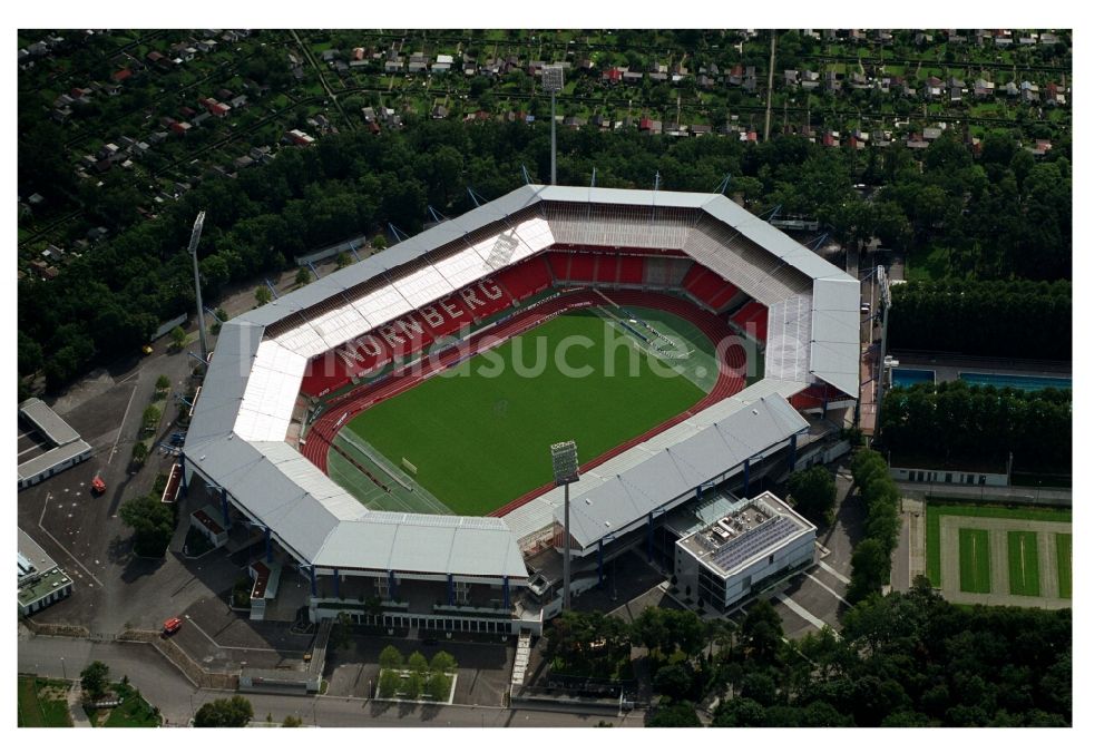 Luftbild Nürnberg - Sportstätten-Gelände der Arena des Stadion in Nürnberg im Bundesland Bayern