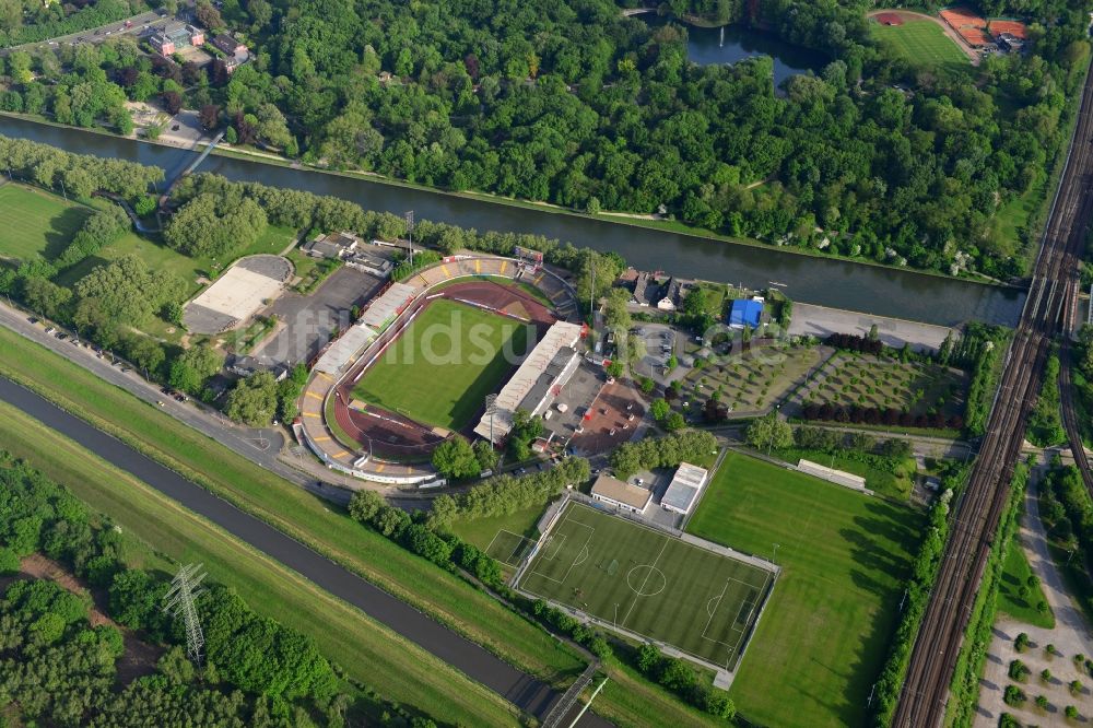 Luftbild Oberhausen - Sportstätten-Gelände der Arena des Stadion in Oberhausen im Bundesland Nordrhein-Westfalen