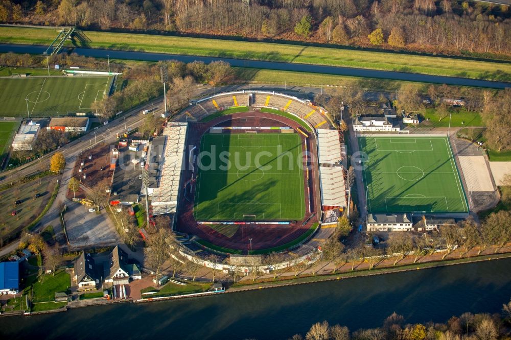 Luftbild Oberhausen - Sportstätten-Gelände der Arena des Stadion in Oberhausen im Bundesland Nordrhein-Westfalen