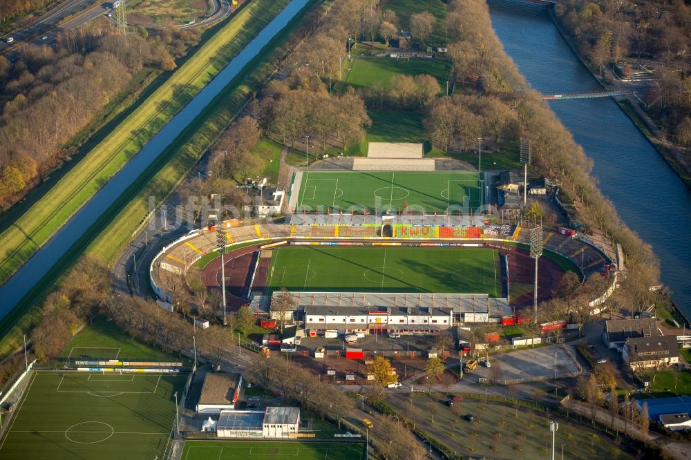 Luftbild Oberhausen - Sportstätten-Gelände der Arena des Stadion in Oberhausen im Bundesland Nordrhein-Westfalen