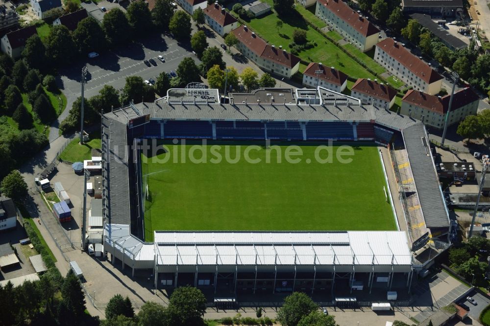 Osnabrück von oben - Sportstätten-Gelände der Arena des Stadion in Osnabrück im Bundesland Niedersachsen