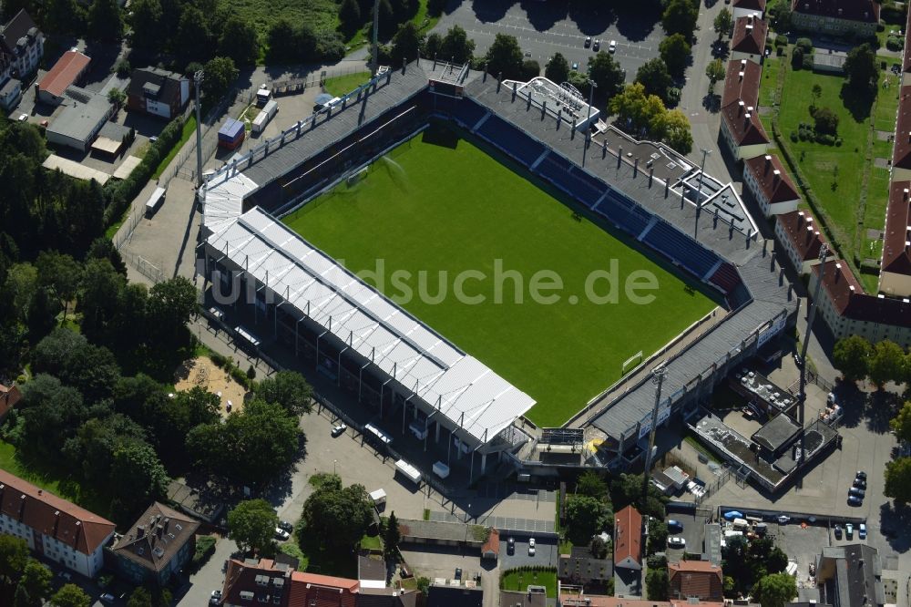 Osnabrück aus der Vogelperspektive: Sportstätten-Gelände der Arena des Stadion in Osnabrück im Bundesland Niedersachsen