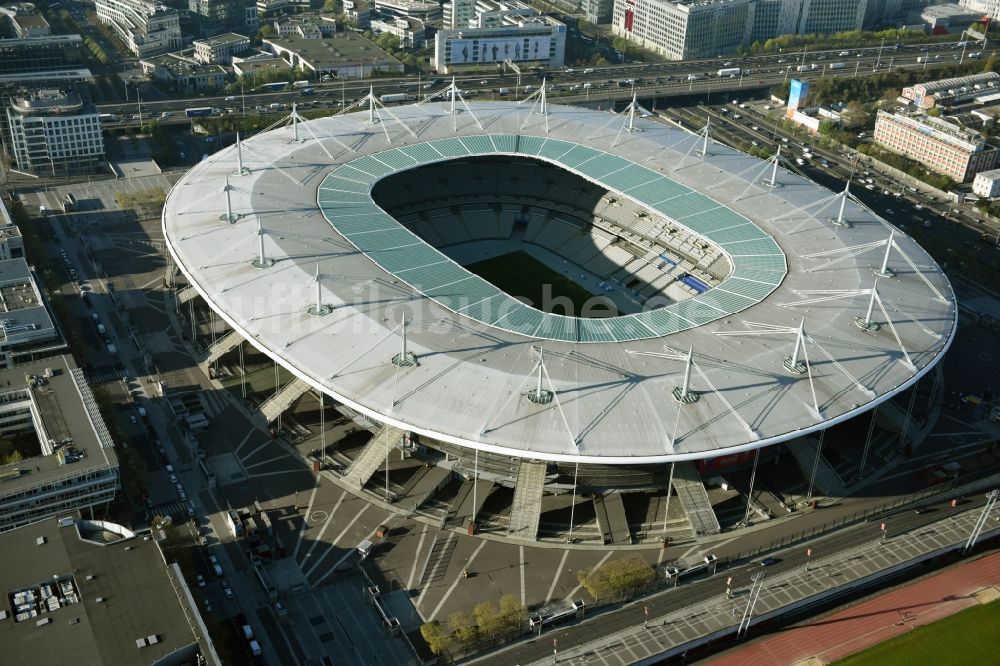 Paris Saint-Denis von oben - Sportstätten- Gelände der Arena des Stadion in Paris - Saint-Denis in Ile-de-France, Frankreich