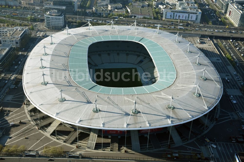 Paris Saint-Denis von oben - Sportstätten- Gelände der Arena des Stadion in Paris - Saint-Denis in Ile-de-France, Frankreich