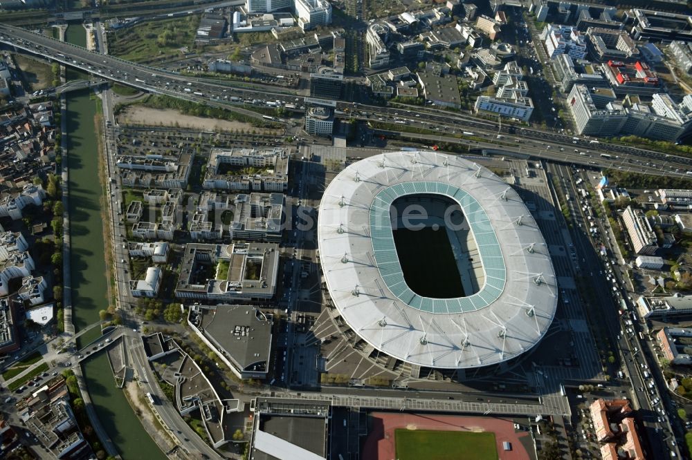 Luftbild Paris Saint-Denis - Sportstätten- Gelände der Arena des Stadion in Paris - Saint-Denis in Ile-de-France, Frankreich