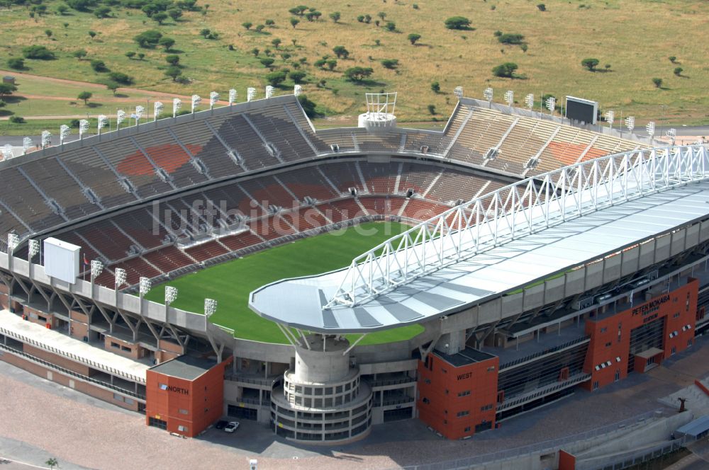 Luftaufnahme Polokwane - Sportstätten-Gelände der Arena des Stadion Peter-Mokaba-Stadion in Polokwane in Limpopo, Südafrika