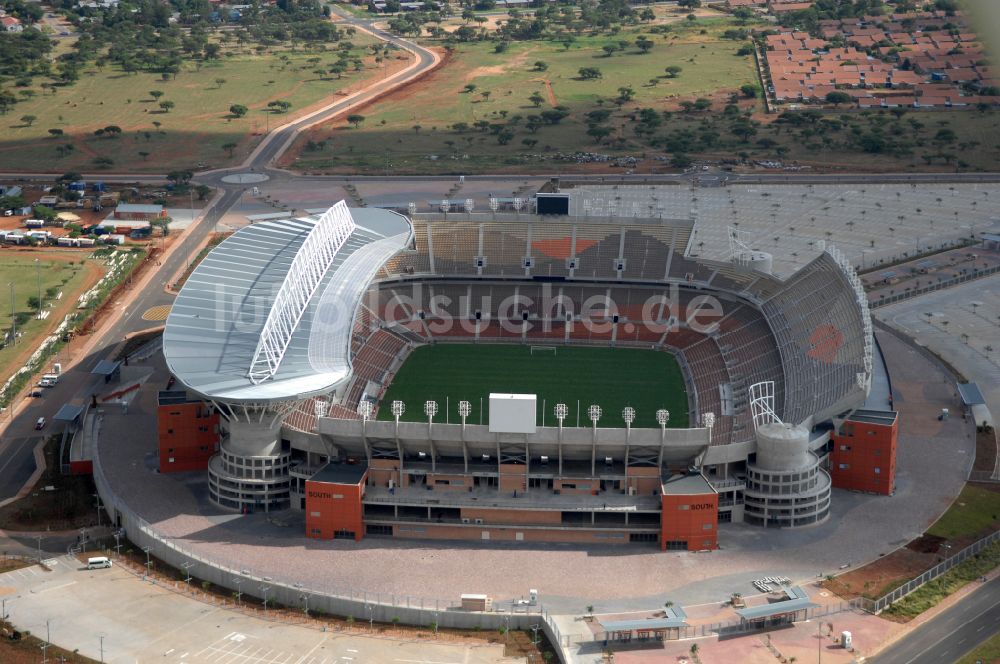 Luftbild Polokwane - Sportstätten-Gelände der Arena des Stadion Peter-Mokaba-Stadion in Polokwane in Limpopo, Südafrika