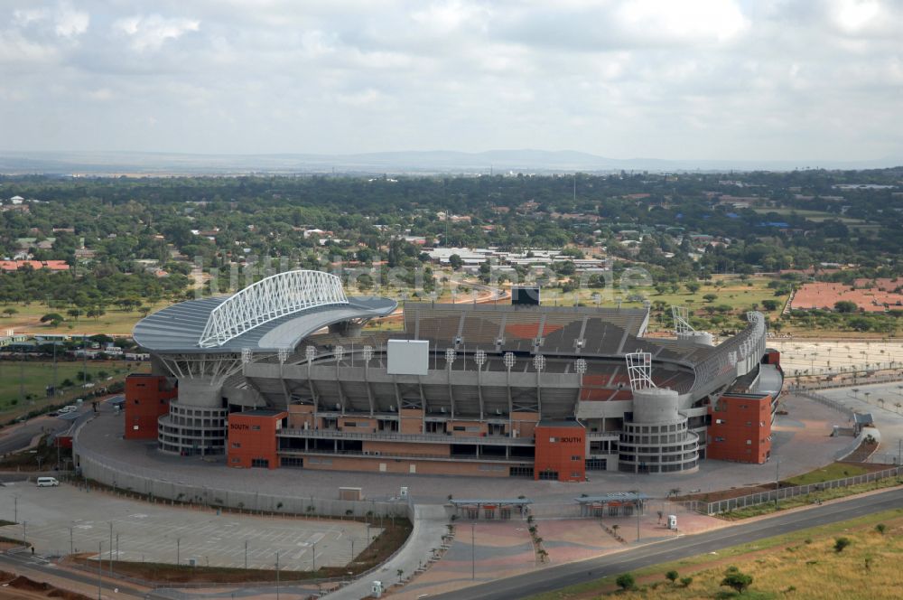 Polokwane von oben - Sportstätten-Gelände der Arena des Stadion Peter-Mokaba-Stadion in Polokwane in Limpopo, Südafrika