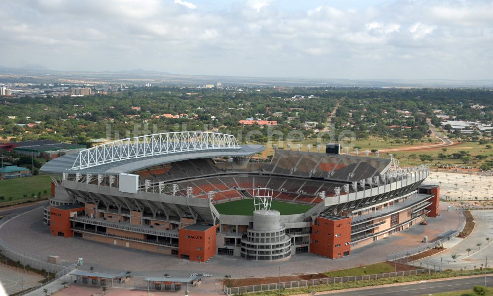 Polokwane aus der Vogelperspektive: Sportstätten-Gelände der Arena des Stadion Peter-Mokaba-Stadion in Polokwane in Limpopo, Südafrika