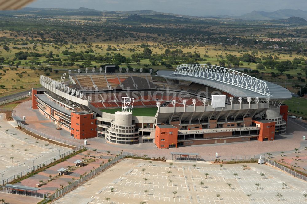 Polokwane aus der Vogelperspektive: Sportstätten-Gelände der Arena des Stadion Peter-Mokaba-Stadion in Polokwane in Limpopo, Südafrika