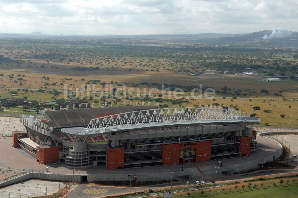 Polokwane von oben - Sportstätten-Gelände der Arena des Stadion Peter-Mokaba-Stadion in Polokwane in Limpopo, Südafrika