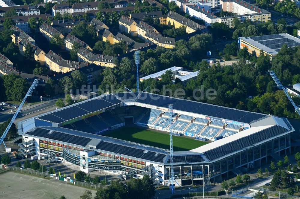 Luftbild Rostock - Sportstätten-Gelände der Arena des Stadion in Rostock im Bundesland Mecklenburg-Vorpommern