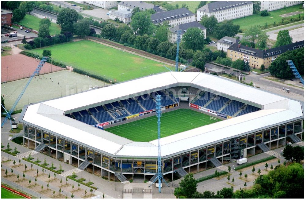 Rostock aus der Vogelperspektive: Sportstätten-Gelände der Arena des Stadion in Rostock im Bundesland Mecklenburg-Vorpommern