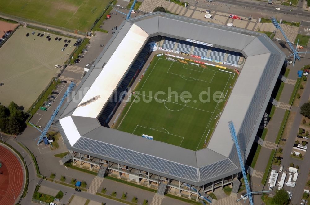 Luftbild Rostock - Sportstätten-Gelände der Arena des Stadion in Rostock im Bundesland Mecklenburg-Vorpommern