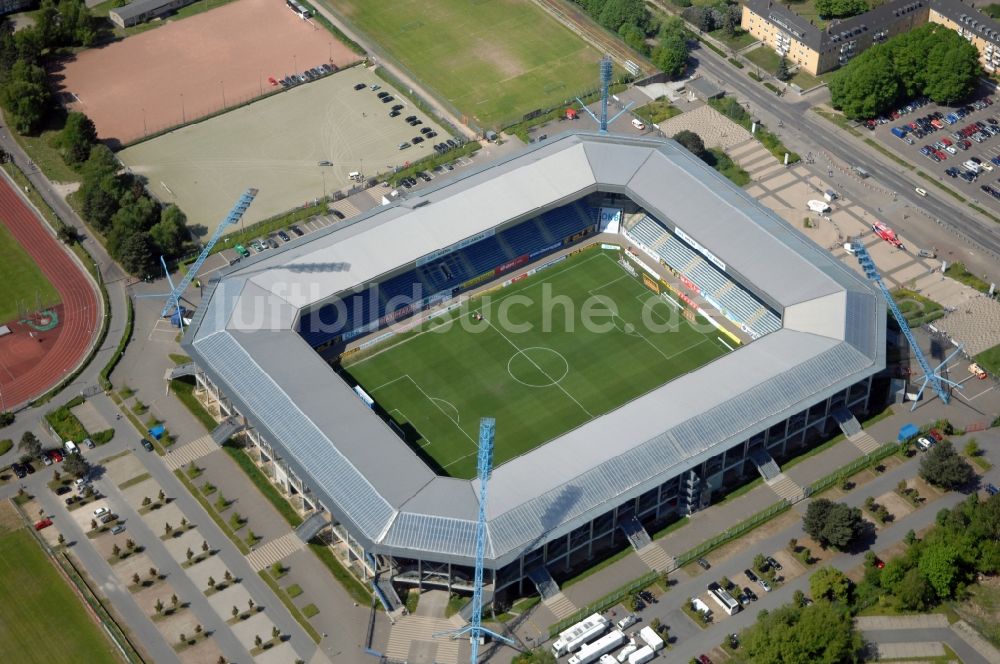 Luftbild Rostock - Sportstätten-Gelände der Arena des Stadion in Rostock im Bundesland Mecklenburg-Vorpommern