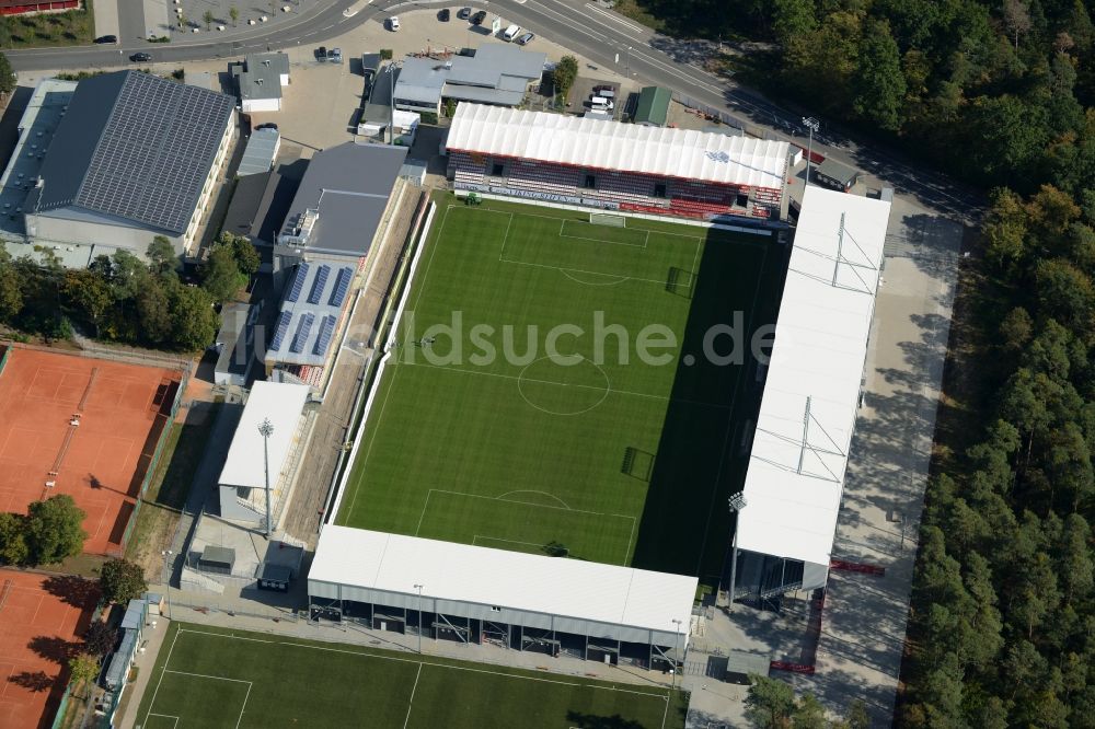 Luftbild Sandhausen - Sportstätten-Gelände der Arena des Stadion in Sandhausen im Bundesland Baden-Württemberg