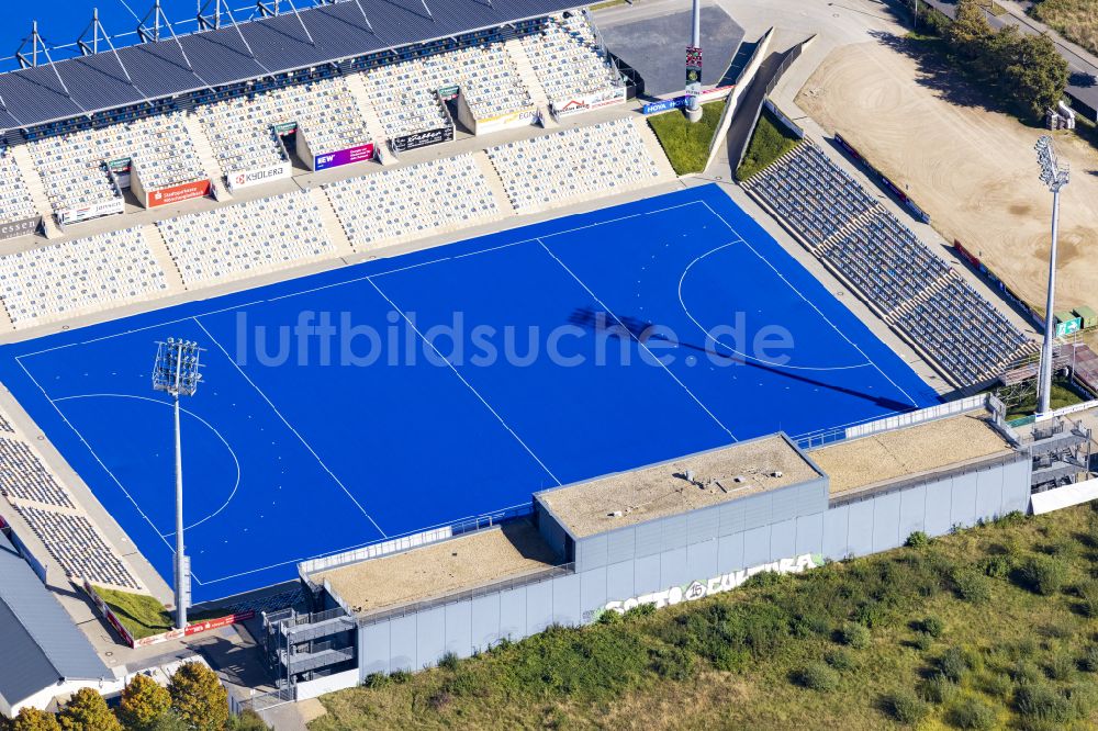 Mönchengladbach aus der Vogelperspektive: Sportstätten-Gelände der Arena des Stadion SparkassenPark Mönchengladbach im Bundesland Nordrhein-Westfalen, Deutschland