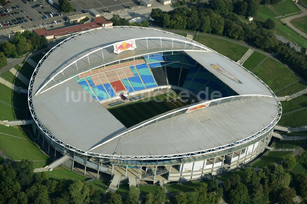 Luftaufnahme Leipzig - Sportstätten-Gelände der Arena des Stadion Am Sportforum in Leipzig im Bundesland Sachsen