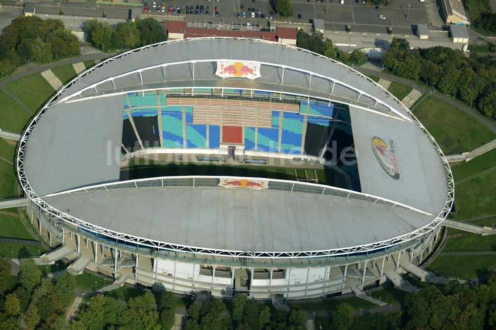 Leipzig aus der Vogelperspektive: Sportstätten-Gelände der Arena des Stadion Am Sportforum in Leipzig im Bundesland Sachsen