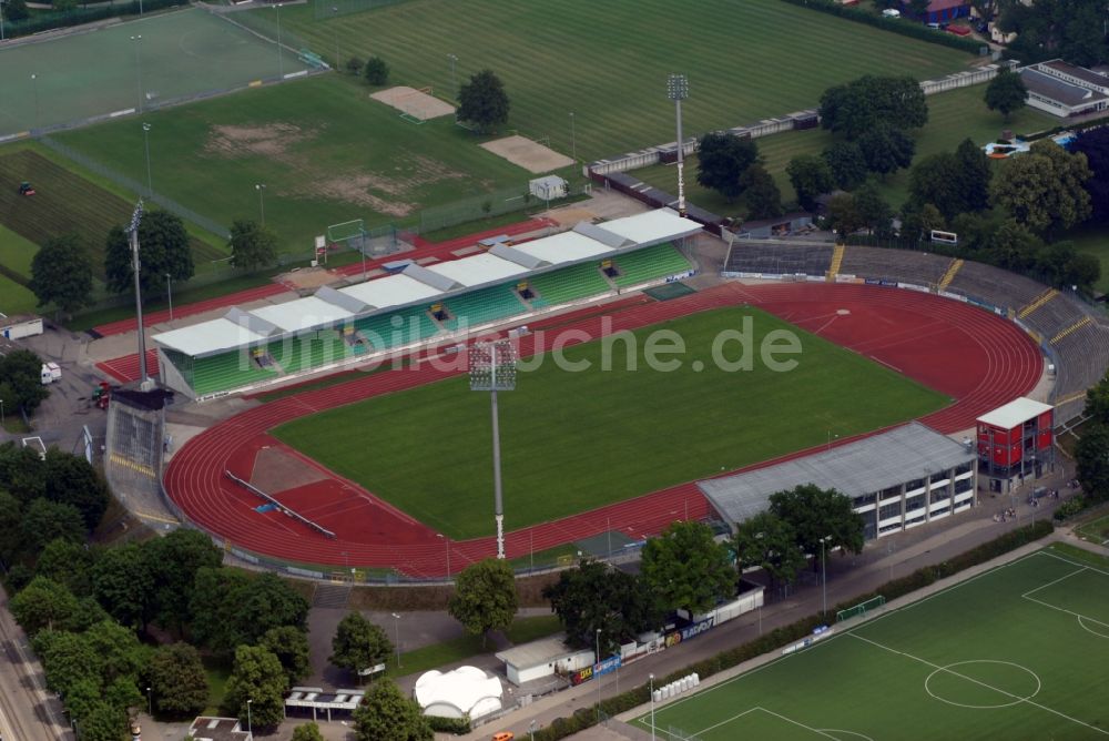 Luftbild Ulm - Sportstätten-Gelände der Arena des Stadion in Ulm im Bundesland Baden-Württemberg