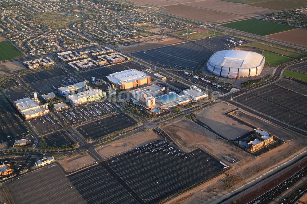 Luftbild Glendale - Sportstätten-Gelände der Arena des Stadion University of Phoenix in Glendale in USA, Arizona