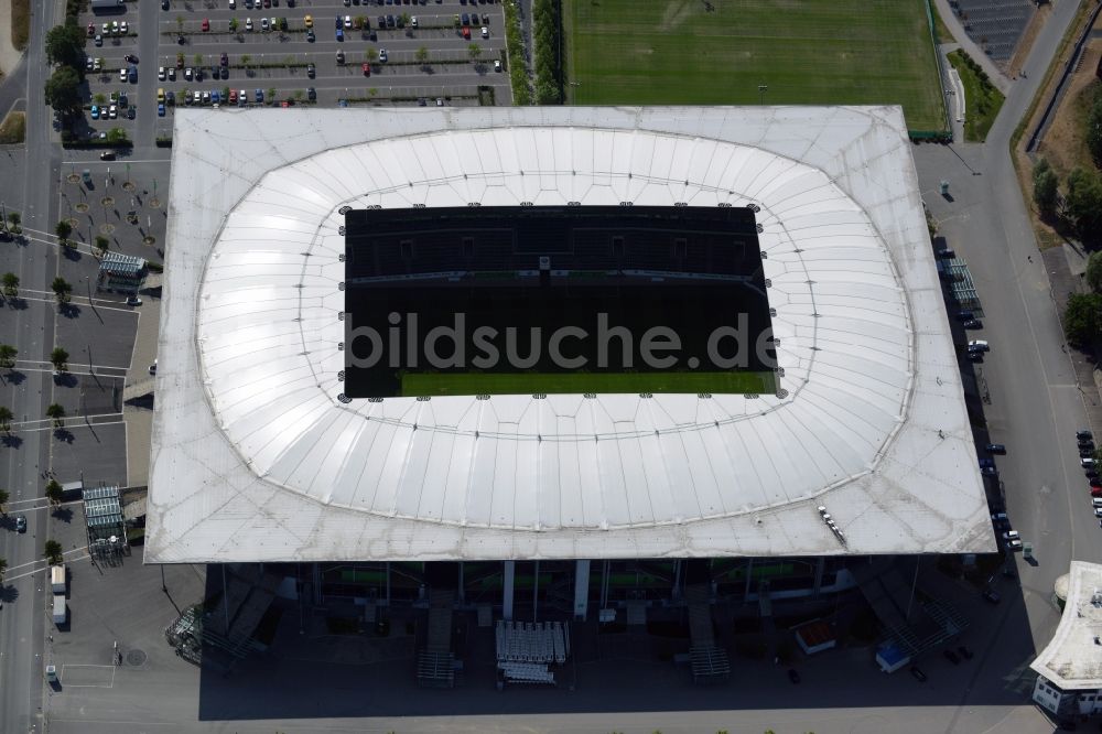 Luftbild Wolfsburg - Sportstätten-Gelände der Arena des Stadion in Wolfsburg im Bundesland Niedersachsen