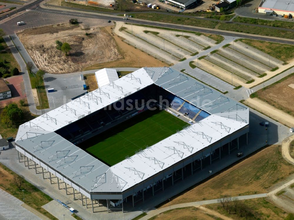 Luftbild Magdeburg - Sportstätten-Gelände der MDCC-Arena in Magdeburg im Bundesland Sachsen-Anhalt