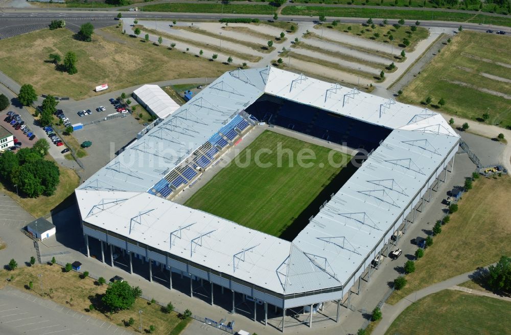 Luftaufnahme Magdeburg - Sportstätten-Gelände der MDCC-Arena in Magdeburg im Bundesland Sachsen-Anhalt