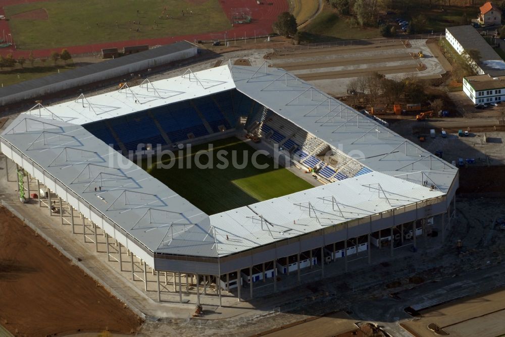 Luftaufnahme Magdeburg - Sportstätten-Gelände der MDCC-Arena in Magdeburg im Bundesland Sachsen-Anhalt