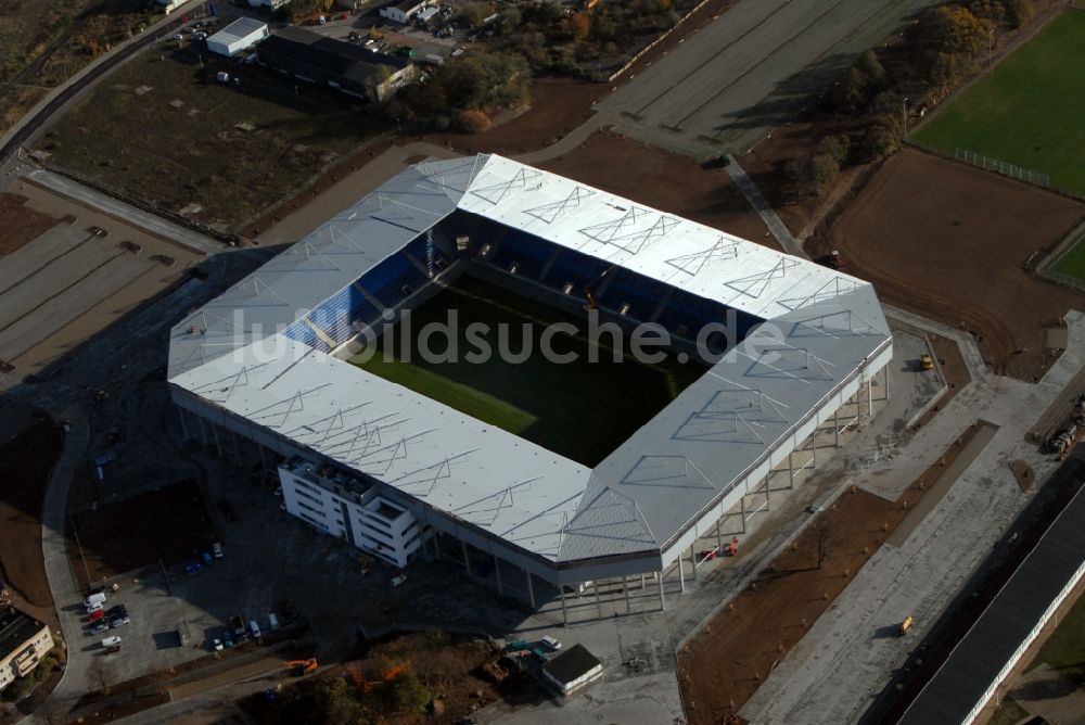 Luftaufnahme Magdeburg - Sportstätten-Gelände der MDCC-Arena in Magdeburg im Bundesland Sachsen-Anhalt