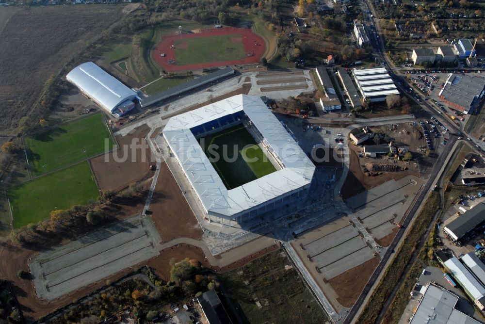 Luftbild Magdeburg - Sportstätten-Gelände der MDCC-Arena in Magdeburg im Bundesland Sachsen-Anhalt