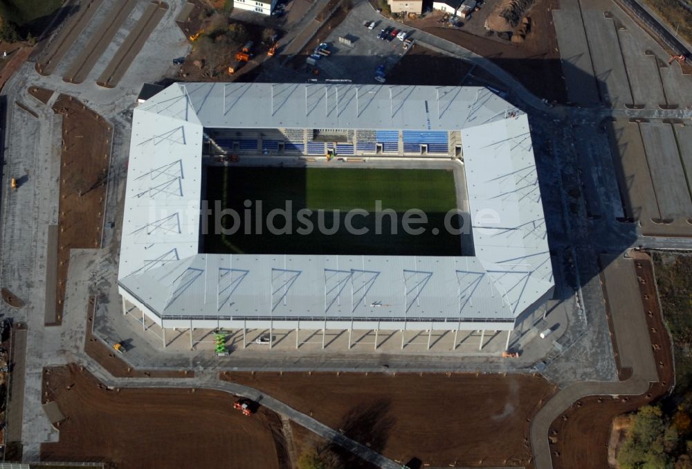 Magdeburg aus der Vogelperspektive: Sportstätten-Gelände der MDCC-Arena in Magdeburg im Bundesland Sachsen-Anhalt