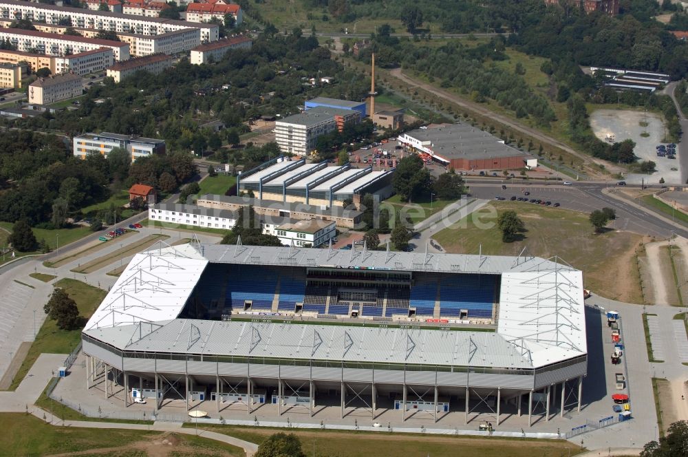 Luftbild Magdeburg - Sportstätten-Gelände der MDCC-Arena in Magdeburg im Bundesland Sachsen-Anhalt