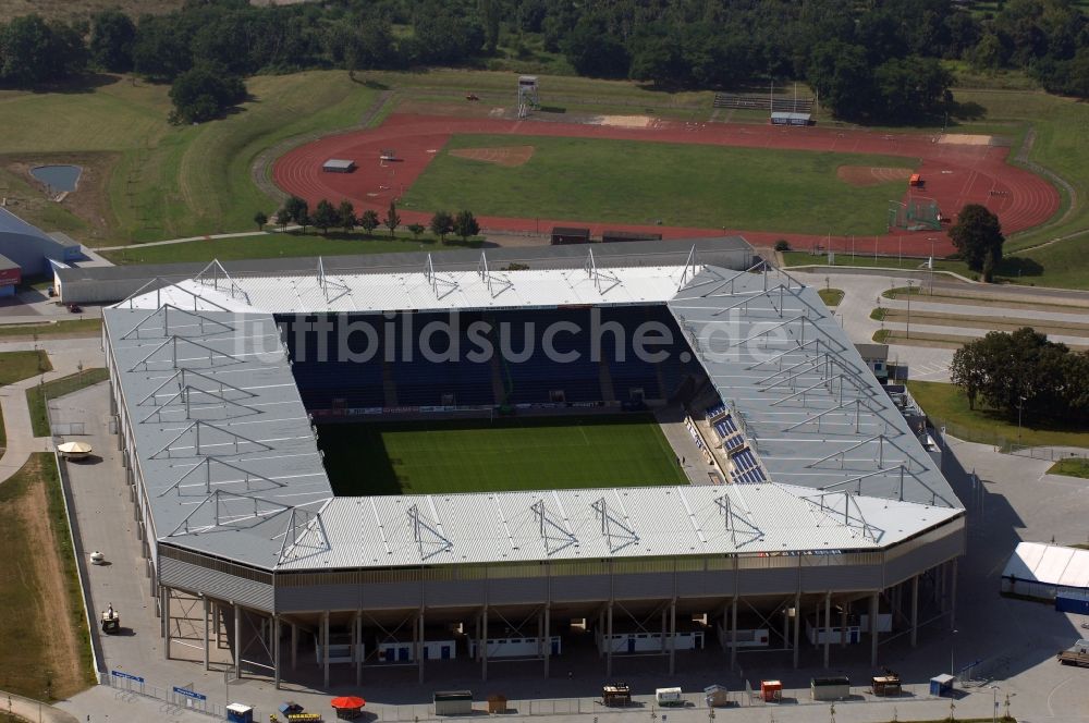 Luftaufnahme Magdeburg - Sportstätten-Gelände der MDCC-Arena in Magdeburg im Bundesland Sachsen-Anhalt