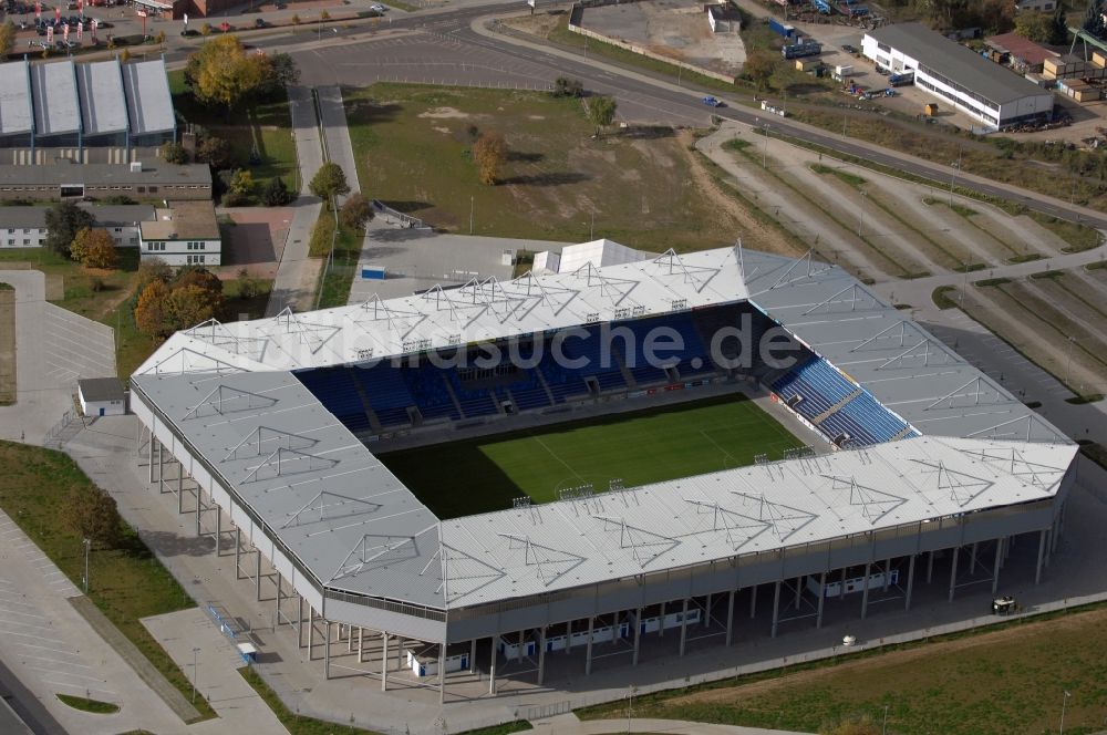 Luftaufnahme Magdeburg - Sportstätten-Gelände der MDCC-Arena in Magdeburg im Bundesland Sachsen-Anhalt