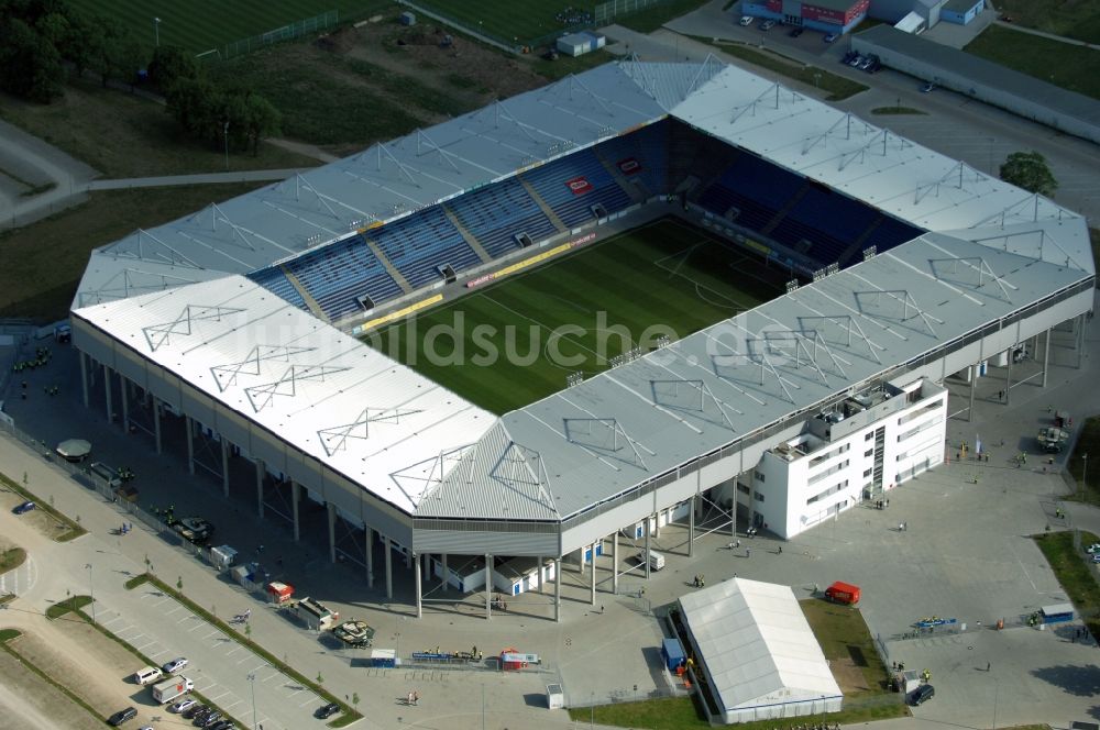 Magdeburg aus der Vogelperspektive: Sportstätten-Gelände der MDCC-Arena in Magdeburg im Bundesland Sachsen-Anhalt