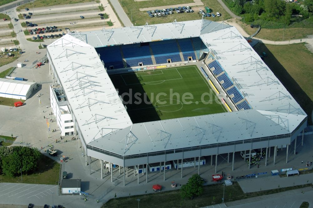 Luftbild Magdeburg - Sportstätten-Gelände der MDCC-Arena in Magdeburg im Bundesland Sachsen-Anhalt