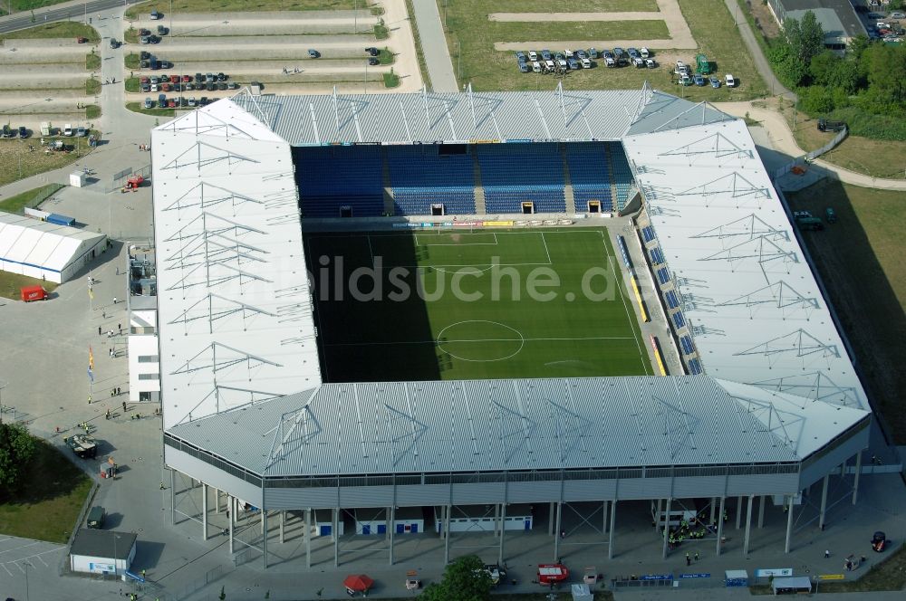 Luftaufnahme Magdeburg - Sportstätten-Gelände der MDCC-Arena in Magdeburg im Bundesland Sachsen-Anhalt