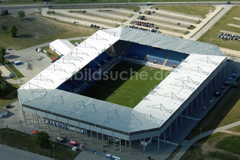 Luftaufnahme Magdeburg - Sportstätten-Gelände der MDCC-Arena in Magdeburg im Bundesland Sachsen-Anhalt