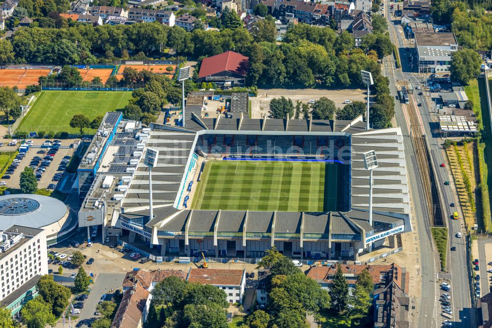 Luftbild Bochum - Sportstätten-Gelände Vonovia Ruhrstadion in Bochum im Bundesland Nordrhein-Westfalen