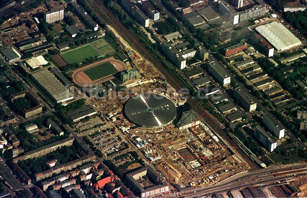 Luftbild Berlin - Sportstättenbau an der Landsberger Allee