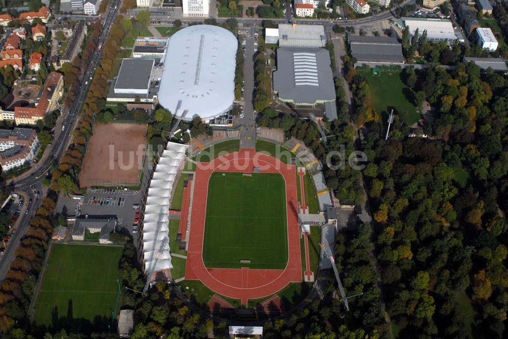 Erfurt von oben - Sportzentrum Erfurt-Süd