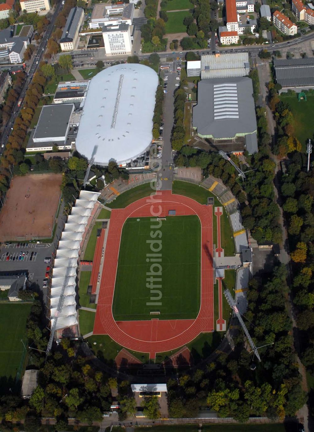 Erfurt aus der Vogelperspektive: Sportzentrum Erfurt-Süd